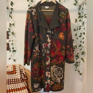 Nordic Wool Boho Duster Oversized Cosy Cardigan